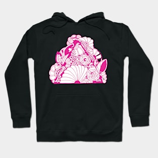 Pink floral tattoo Hoodie